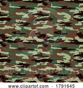 Vector Illustration of Cartoon Camouflage Military Army Camo Pattern Background by AtStockIllustration