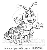 Vector Illustration of Cartoon Caterpillar Animal Character by AtStockIllustration
