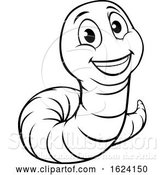 Vector Illustration of Cartoon Caterpillar Character by AtStockIllustration