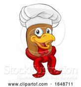 Vector Illustration of Cartoon Chicken Chef Rooster Cockerel Character by AtStockIllustration