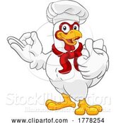 Vector Illustration of Cartoon Chicken Chef Rooster Cockerel Perfect Cartoon by AtStockIllustration