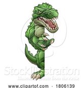 Vector Illustration of Cartoon Crocodile Alligator Lizard Dino Monster by AtStockIllustration