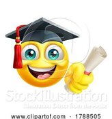 Vector Illustration of Cartoon Education School College Graduate Emoji Emoticon by AtStockIllustration