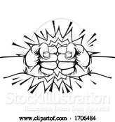 Vector Illustration of Cartoon Fist Bump Punch by AtStockIllustration