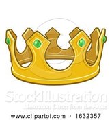 Vector Illustration of Cartoon Gold Kings Crown by AtStockIllustration