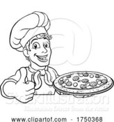 Vector Illustration of Cartoon Pizza Chef Cartoon by AtStockIllustration