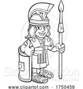 Vector Illustration of Cartoon Roman Soldier Character by AtStockIllustration