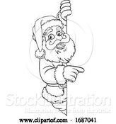 Vector Illustration of Cartoon Santa Claus Christmas Character by AtStockIllustration