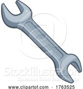 Vector Illustration of Cartoon Spanner Wrench Comic Book Pop Art Cartoon by AtStockIllustration