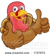 Vector Illustration of Cartoon Turkey Thanksgiving or Christmas Character by AtStockIllustration