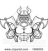 Vector Illustration of Cartoon Viking Sports Mascot by AtStockIllustration