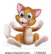 Vector Illustration of Cat Pet Kitten Cute Animal Character by AtStockIllustration