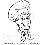 Vector Illustration of Chef Cook Baker Character by AtStockIllustration