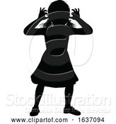 Vector Illustration of Child Kid Silhouette by AtStockIllustration