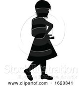 Vector Illustration of Child Silhouette by AtStockIllustration