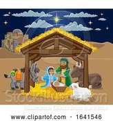 Vector Illustration of Christmas Nativity Scene by AtStockIllustration