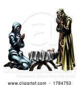 Vector Illustration of Christmas Nativity Scene by AtStockIllustration