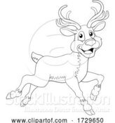 Vector Illustration of Christmas Reindeer by AtStockIllustration