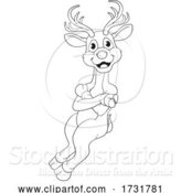 Vector Illustration of Christmas Reindeer by AtStockIllustration