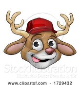 Vector Illustration of Christmas Reindeer Character by AtStockIllustration