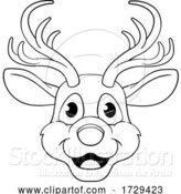 Vector Illustration of Christmas Reindeer Character by AtStockIllustration