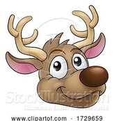 Vector Illustration of Christmas Reindeer Character by AtStockIllustration