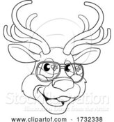 Vector Illustration of Christmas Reindeer Character by AtStockIllustration