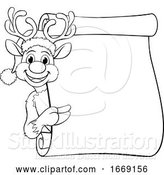 Vector Illustration of Christmas Santas Reindeer Character by AtStockIllustration