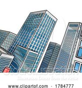 Vector Illustration of City Skyline Buildings Scene Background by AtStockIllustration