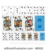 Vector Illustration of Clubs Playing Card Suit by AtStockIllustration