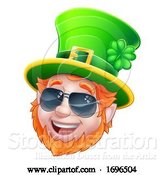 Vector Illustration of Cool Sunglasses Leprechaun St Patricks Day by AtStockIllustration