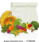 Vector Illustration of Cornucopia Horn of Plenty Thanksgiving by AtStockIllustration