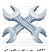 Vector Illustration of Crossed Spanner Wrenches by AtStockIllustration