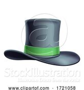 Vector Illustration of Cylinder Top Hat Illustration Icon by AtStockIllustration