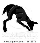 Vector Illustration of Deer Animal Silhouette by AtStockIllustration