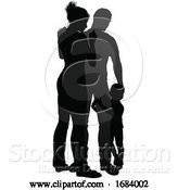 Vector Illustration of Detailed Family Silhouette by AtStockIllustration