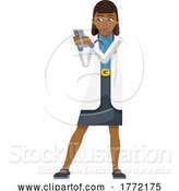 Vector Illustration of Doctor Holding Mobile Phone Character by AtStockIllustration