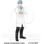 Vector Illustration of Doctor in Protective Mask Medical Concept by AtStockIllustration