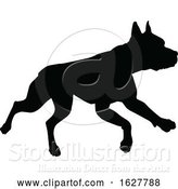 Vector Illustration of Dog Silhouette Pet Animal by AtStockIllustration