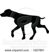 Vector Illustration of Dog Silhouette Pet Animal by AtStockIllustration