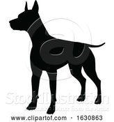 Vector Illustration of Dog Silhouette Pet Animal by AtStockIllustration