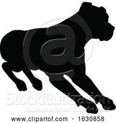 Vector Illustration of Dog Silhouette Pet Animal by AtStockIllustration