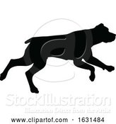 Vector Illustration of Dog Silhouette Pet Animal by AtStockIllustration