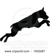 Vector Illustration of Dog Silhouette Pet Animal by AtStockIllustration