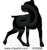 Vector Illustration of Dog Silhouette Pet Animal by AtStockIllustration