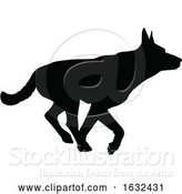 Vector Illustration of Dog Silhouette Pet Animal by AtStockIllustration