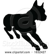 Vector Illustration of Dog Silhouette Pet Animal by AtStockIllustration