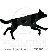 Vector Illustration of Dog Silhouette Pet Animal by AtStockIllustration