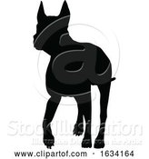 Vector Illustration of Dog Silhouette Pet Animal by AtStockIllustration