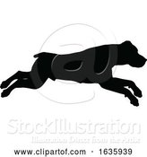 Vector Illustration of Dog Silhouette Pet Animal by AtStockIllustration